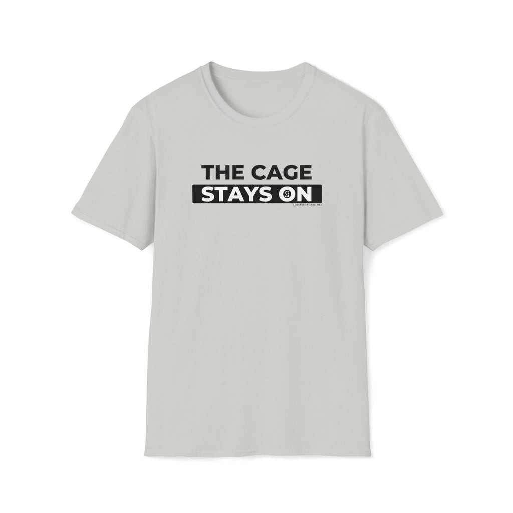 Cage Stays On - Lockedboy Athletics Chastity Tshirt