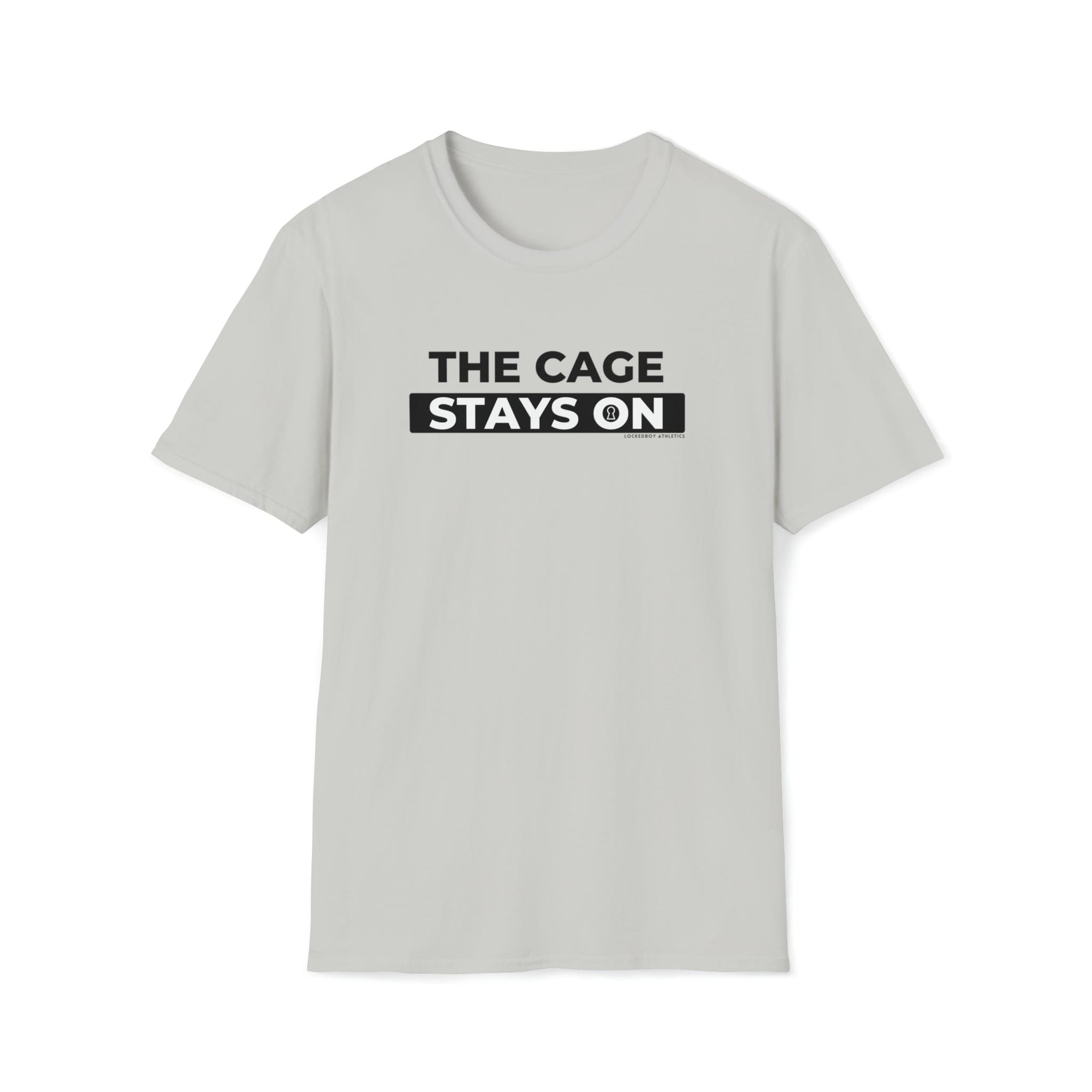Cage Stays On - Lockedboy Athletics Chastity Tshirt