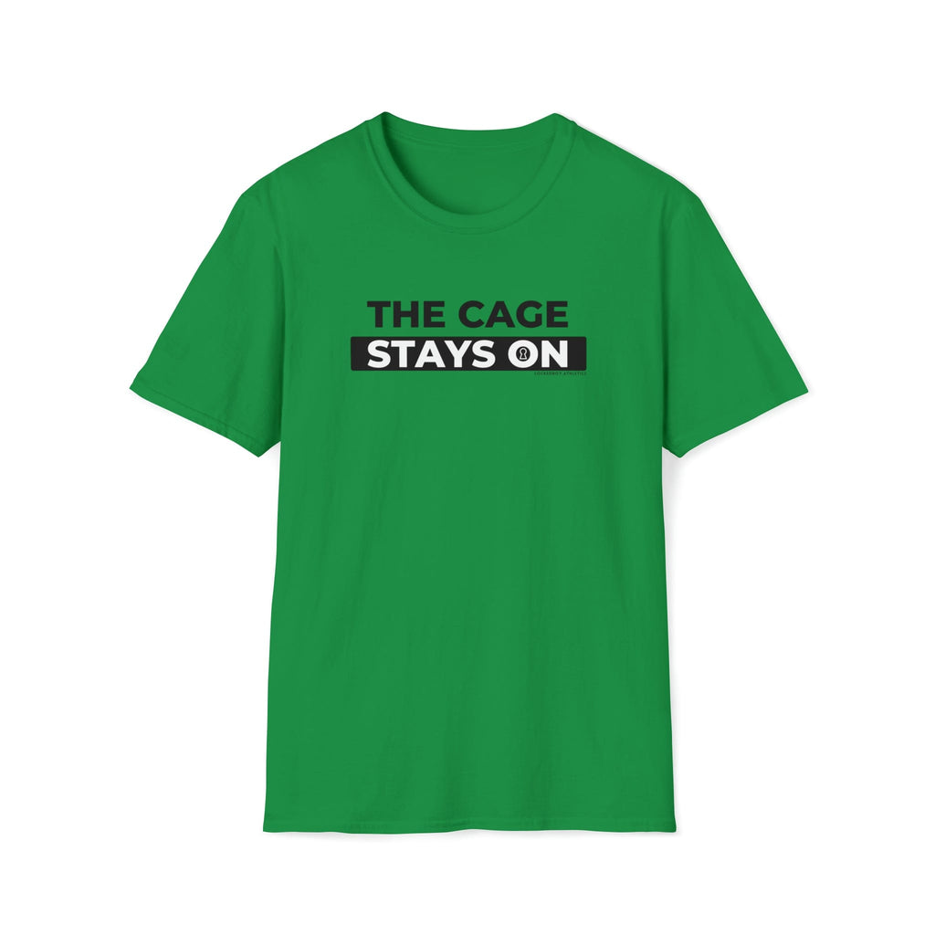 Cage Stays On - Lockedboy Athletics Chastity Tshirt